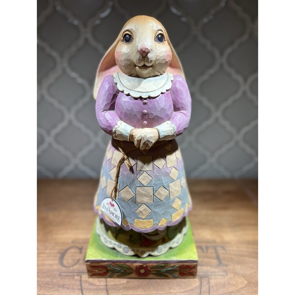 Jim Shore Heartwood‎ Creek Easter Bunny Rabbit 15 Inches Tall Spring Decor